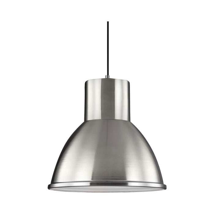 Division Street Pendant Light in Brushed Nickel.