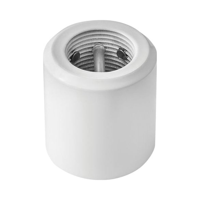 Downrod Coupler in Appliance White.
