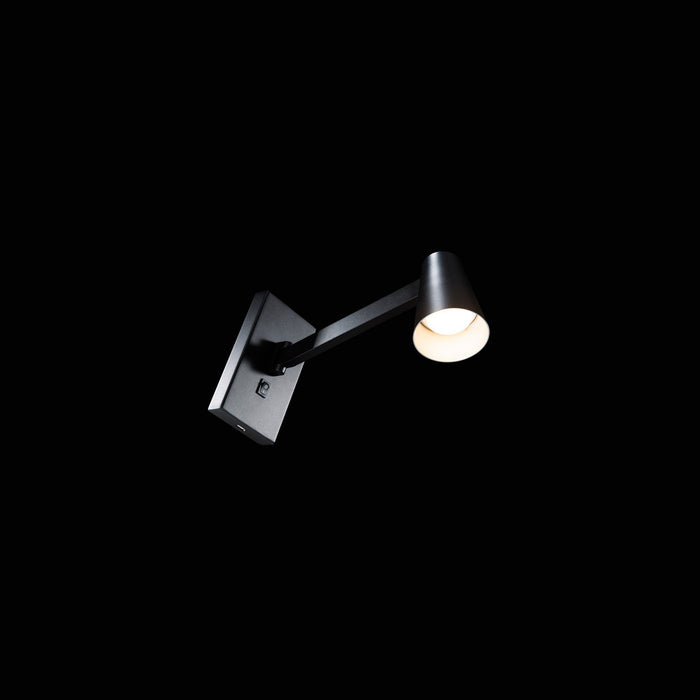 Grisham LED Swing Arm Wall Light in Detail.