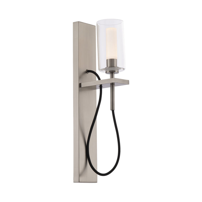 Eames LED Bath Wall Light in Brushed Nickel.