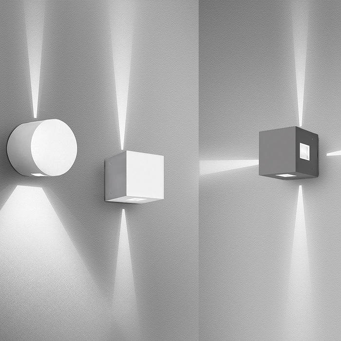 Effetto Square Outdoor LED Wall Light in Detail.