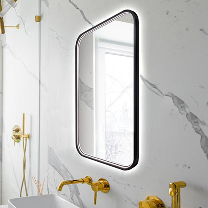 Eminence LED Lighted Mirror in bathroom.