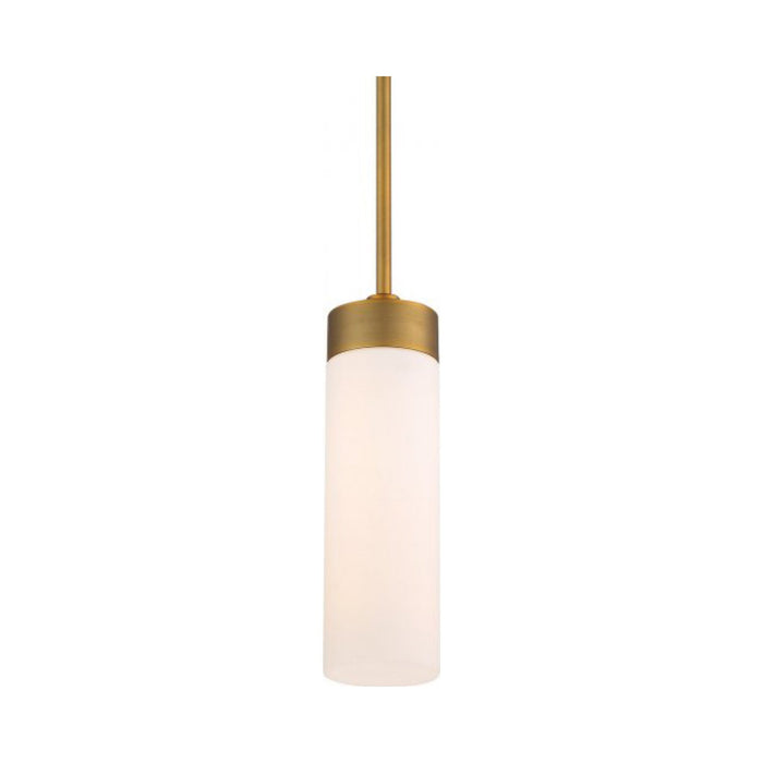 Elementum LED Pendant Light in Small/Aged Brass.