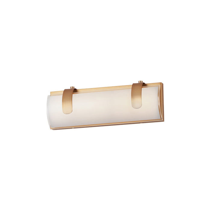 Clutch LED Vanity Wall Light in Gold (13-Inch).
