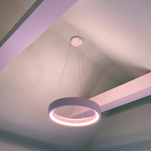 iCorona LED Smart Pendant Light in room.