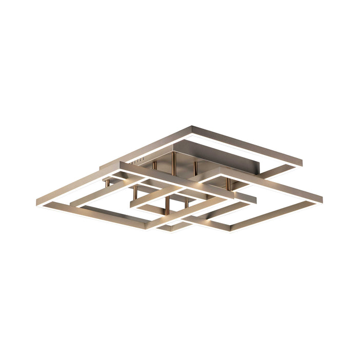 Traverse LED Flush Mount Ceiling Light in 31-Inch/Champagne.