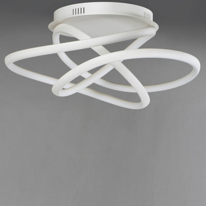Twisted LED Flush Mount Ceiling Light in Detail.