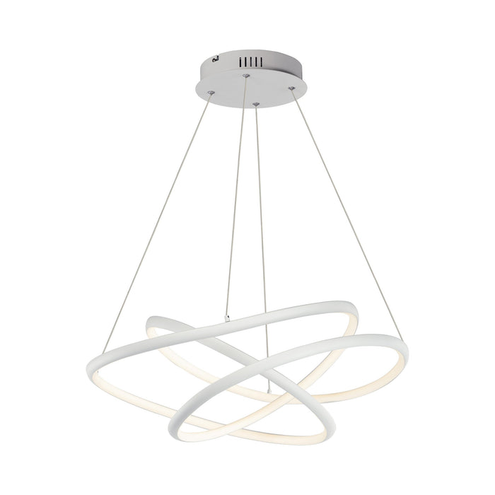 Twisted LED Pendant Light in 24.5-Inch.