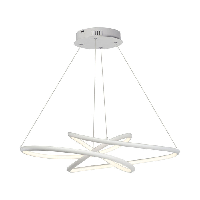 Twisted LED Pendant Light in 36.75-Inch.