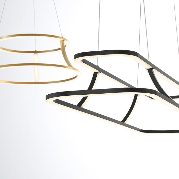 Cadoux LED Linear Pendant Light in Detail.