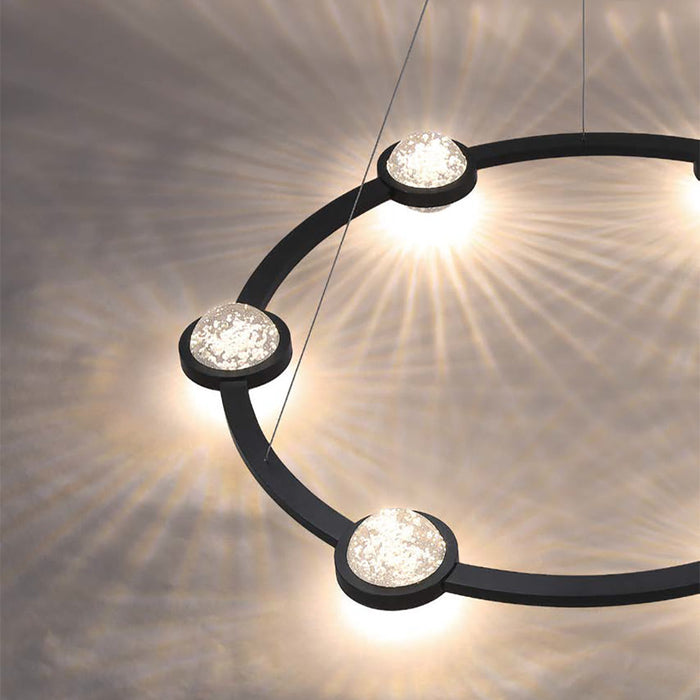 Circolo LED Ring Chandelier in Detail.