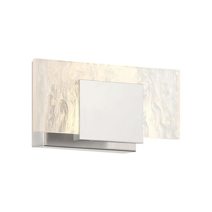 Kasha LED Bath Wall Light in Chrome/Nickel.