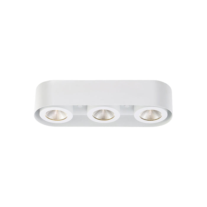 Nymark LED Semi Flush Mount Ceiling Light in White (3-Light).