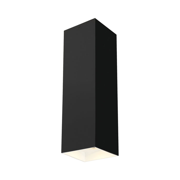 Exo LED Flush Mount Ceiling Light in Large/20-Degree/Matte Black / White.