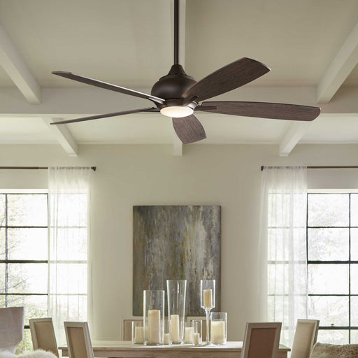 Doren LED Ceiling Fan in dining room.