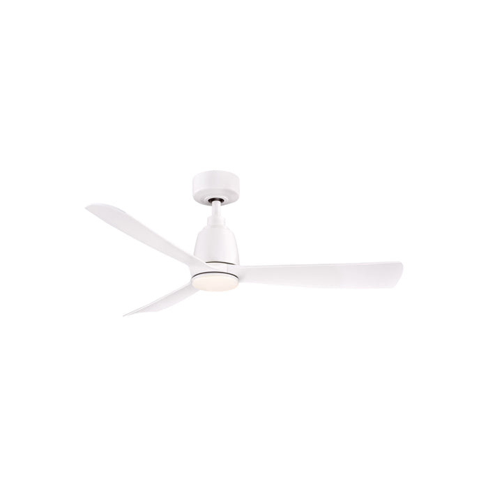 Kute Indoor / Outdoor LED Ceiling Fan in 44-Inch/Matte White.