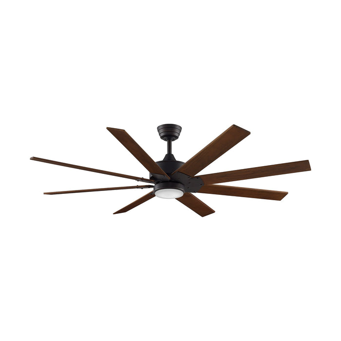 Levon Custom LED Ceiling Fan in Dark Bronze/Dark Walnut/64-Inch.