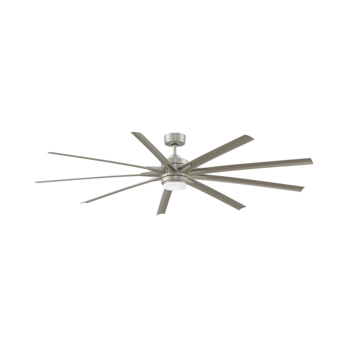 Odyn 84-Inch Indoor / Outdoor LED Ceiling Fan in Brushed Nickel/Brushed Nickel/120V.