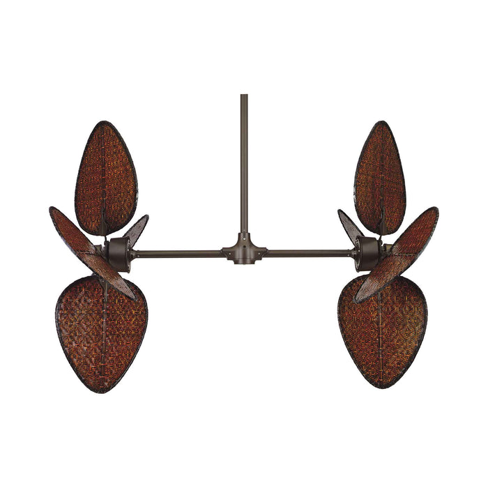 Palisade 52 Inch Indoor Ceiling Fan in Oil-Rubbed Bronze/Antique Woven Bamboo/91.5