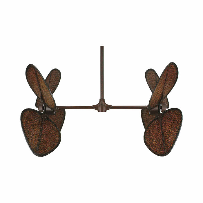 Palisade 52 Inch Indoor Ceiling Fan in Rust/Antique Woven Bamboo/91.5