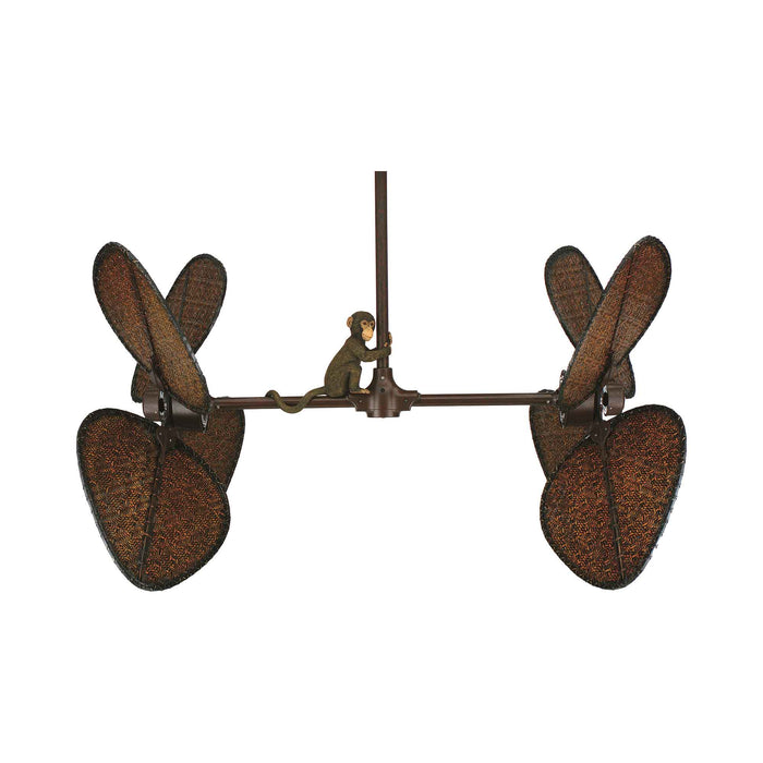 Palisade 52 Inch Indoor Ceiling Fan in Rust/Antique Woven Bamboo/95.5