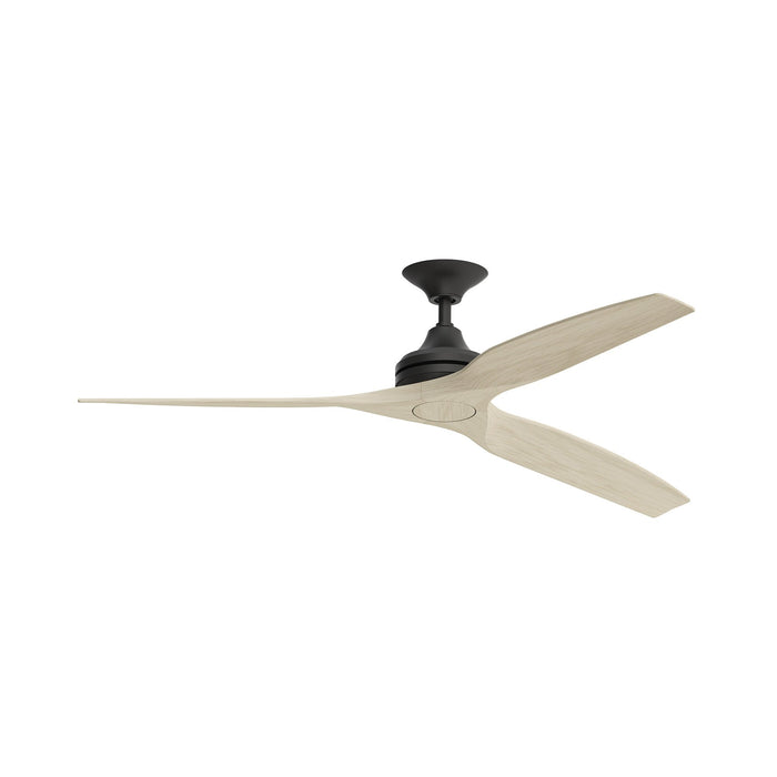 Spitfire Ceiling Fan in Black/Washed White/48-Inch.