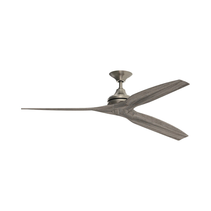 Spitfire Ceiling Fan in Brushed Nickel/Weathered Wood/48-Inch.