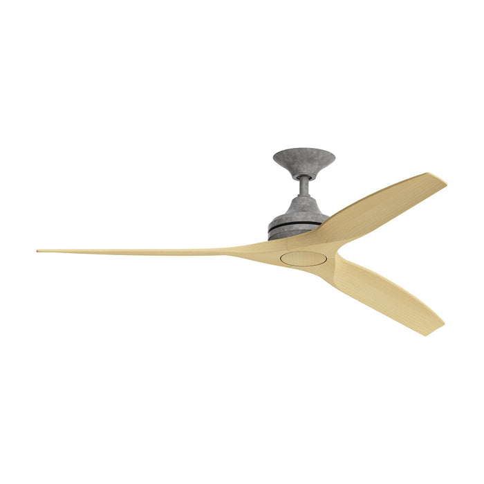 Spitfire Ceiling Fan in Galvanized/Natural/60-Inch.