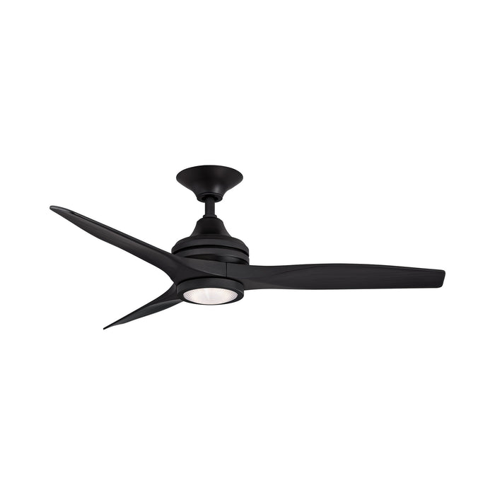 Spitfire LED Ceiling Fan in Black/Black/48-Inch.