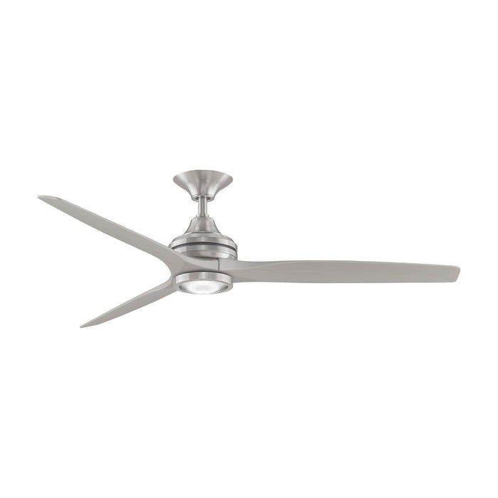 Spitfire LED Ceiling Fan in Brushed Nickel/Brushed Nickel/60-Inch.