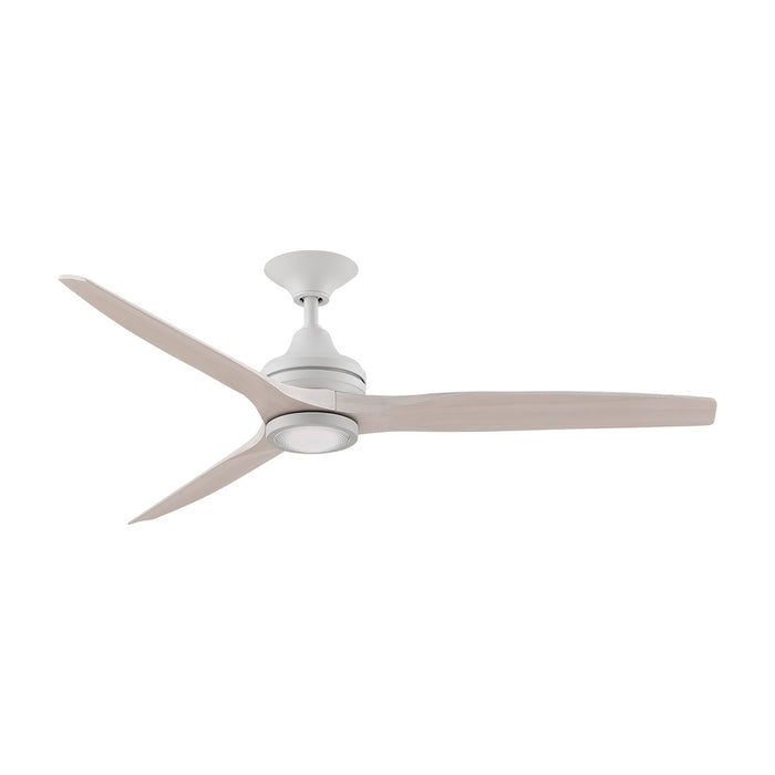 Spitfire LED Ceiling Fan in Matte White/Washed White/60-Inch.
