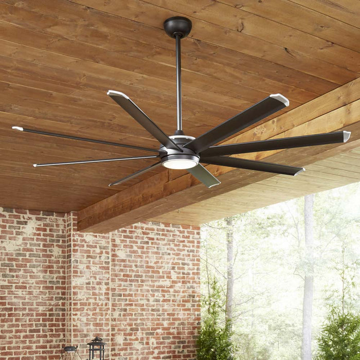 Stellar Custom 84 Inch LED Ceiling Fan in living room.