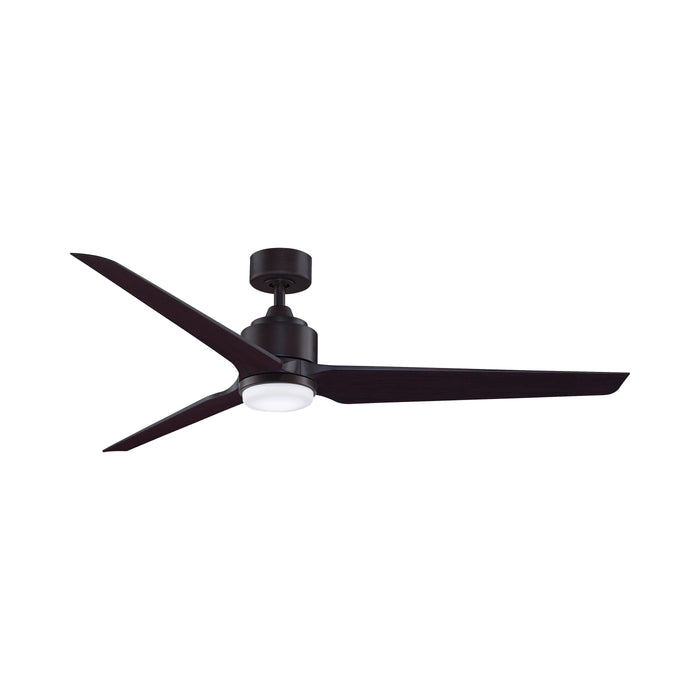 TriAire Custom LED Ceiling Fan in 64-Inch/Dark Bronze/Black.