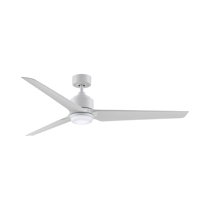 TriAire Custom LED Ceiling Fan in 64-Inch/Matte White/Matte White.