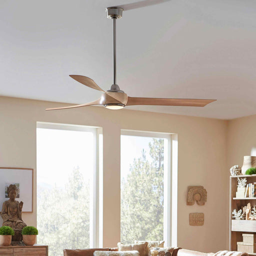 Wrap Custom 72 Inch LED Ceiling Fan in living room.