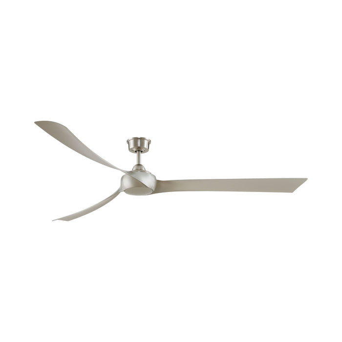 Wrap Custom 84 Inch Ceiling Fan in Brushed Nickel/Brushed Nickel/Without Light Kit.