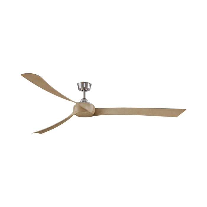 Wrap Custom 84 Inch Ceiling Fan in Brushed Nickel/Natural/Without Light Kit.