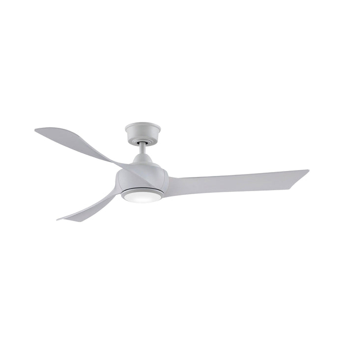 Wrap Custom LED Ceiling Fan in Matte White/White Washed/56-Inch.