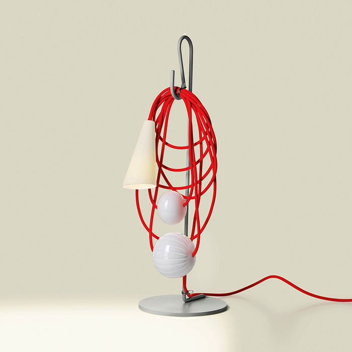Filo LED Table Lamp in Eastern Coral.