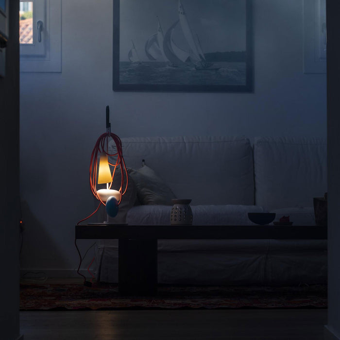 Filo LED Table Lamp in living room.