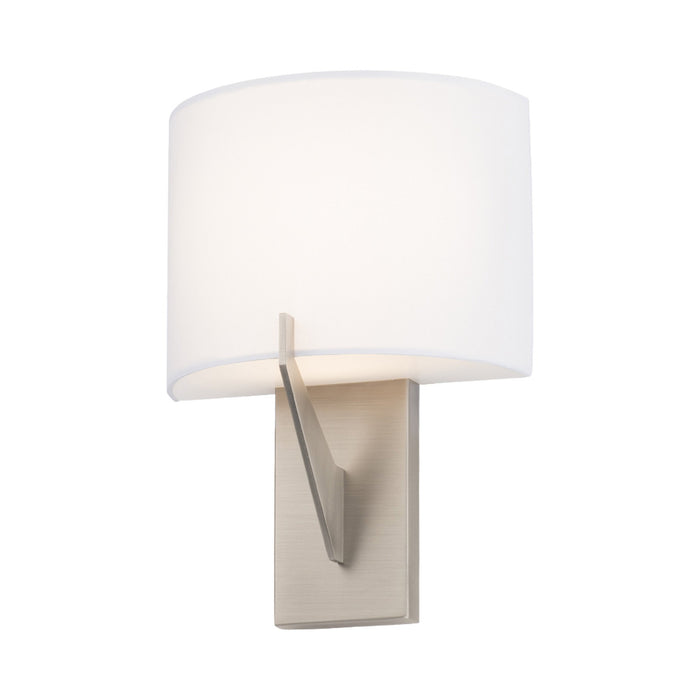 Fitzgerald LED Wall Light in Brushed Nickel (Small).