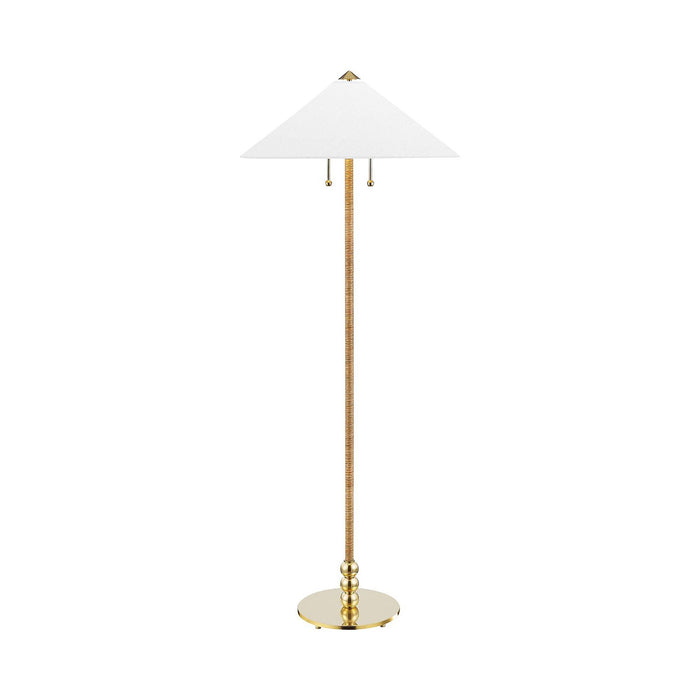 Flare Floor Lamp in Brass.