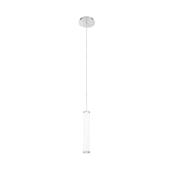 Flare LED Linear Pendant Light in Small/Brushed Nickel.