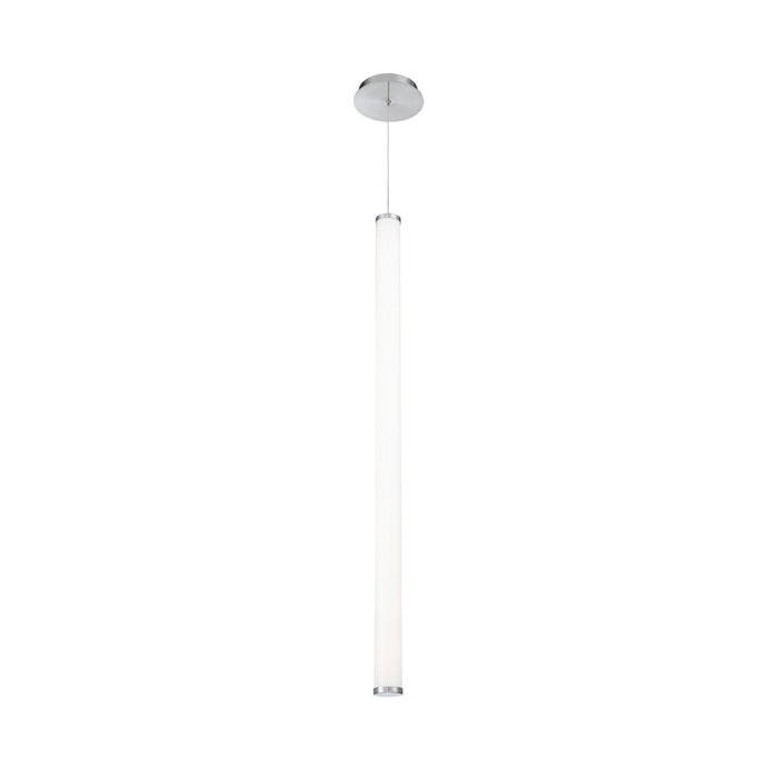 Flare LED Linear Pendant Light in X-Large/Brushed Nickel.