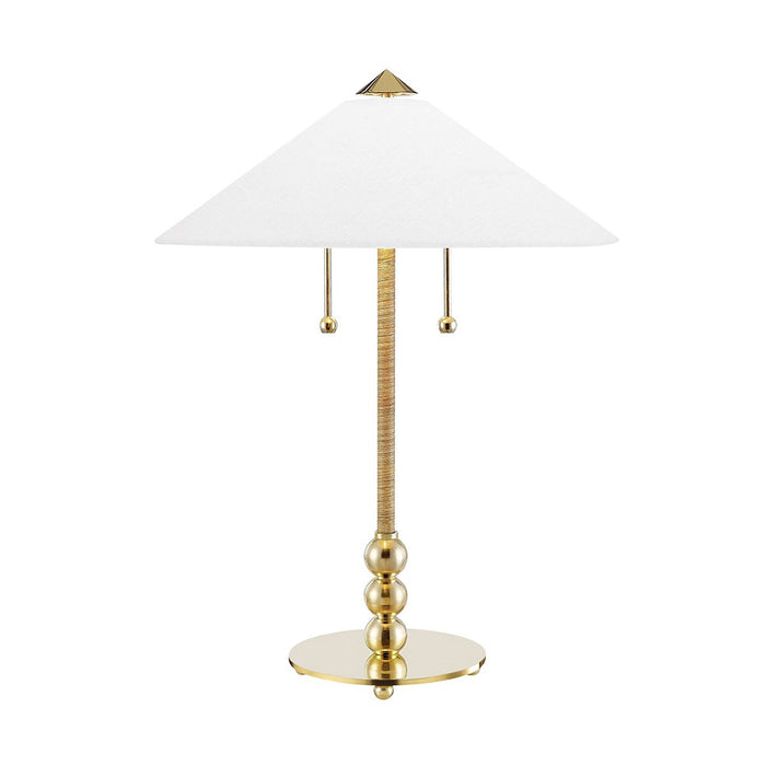 Flare Table Lamp in Brass.