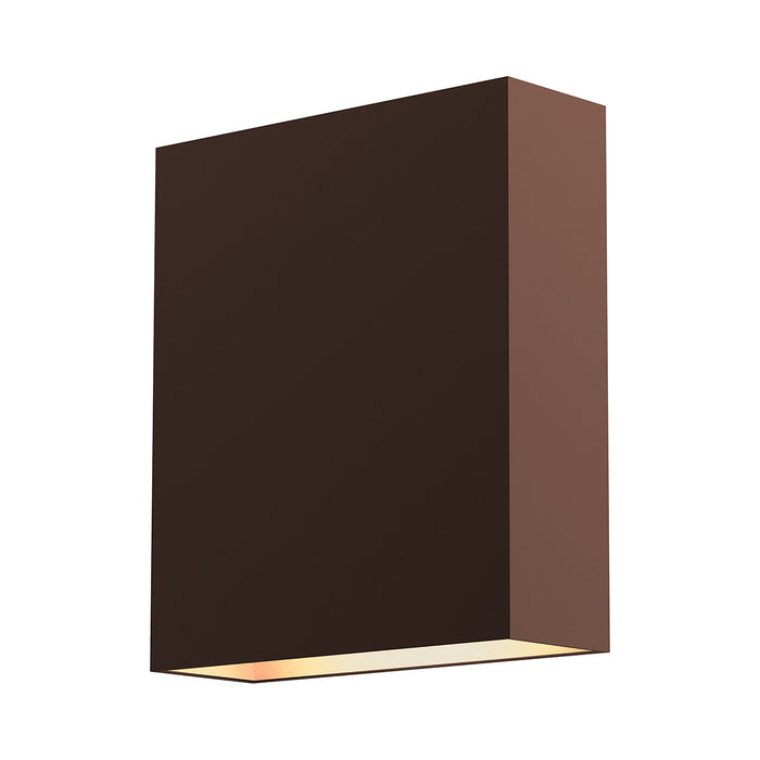 Flat Box™ Up/Down Outdoor LED Wall Light in Textured Bronze.