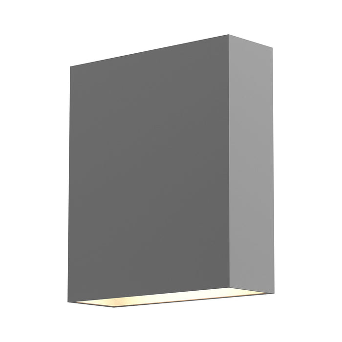 Flat Box™ Up/Down Outdoor LED Wall Light in Textured Gray.