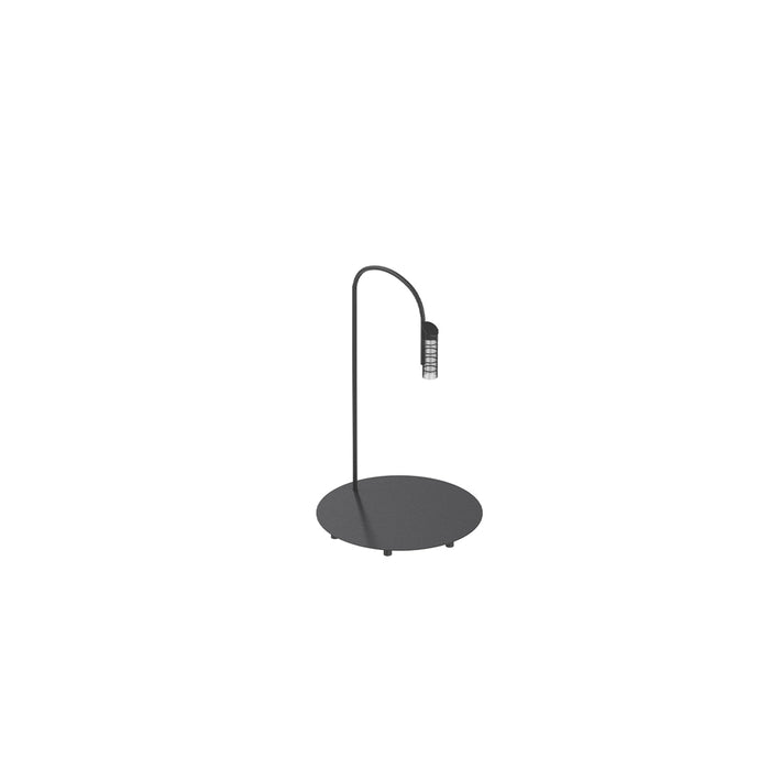 Caule Nest Outdoor LED Floor Lamp in Black (31.5-Inch).