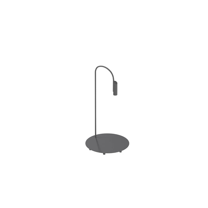 Caule Outdoor LED Floor Lamp in Anthracite (37.4-Inch).