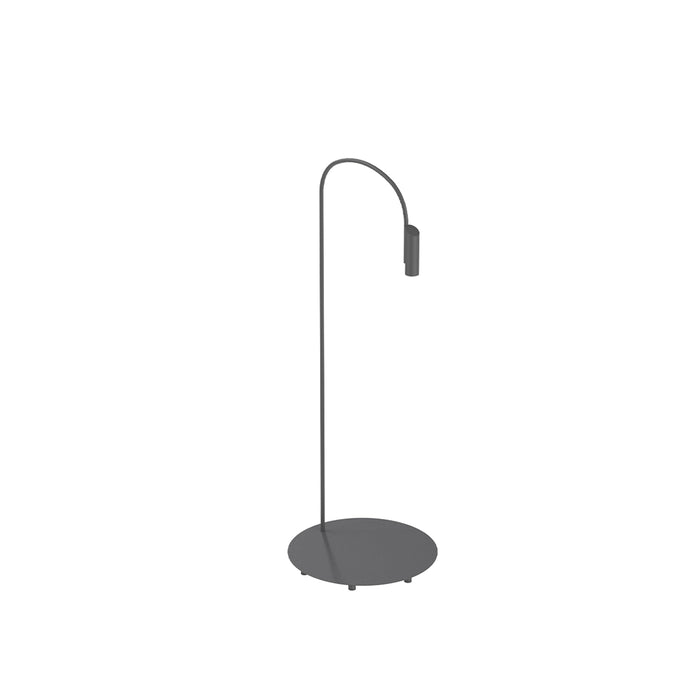 Caule Outdoor LED Floor Lamp in Anthracite (57.1-Inch).